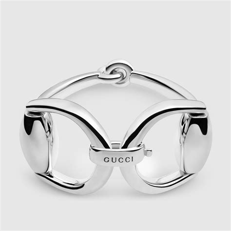 gucci horsebit bracelet silver